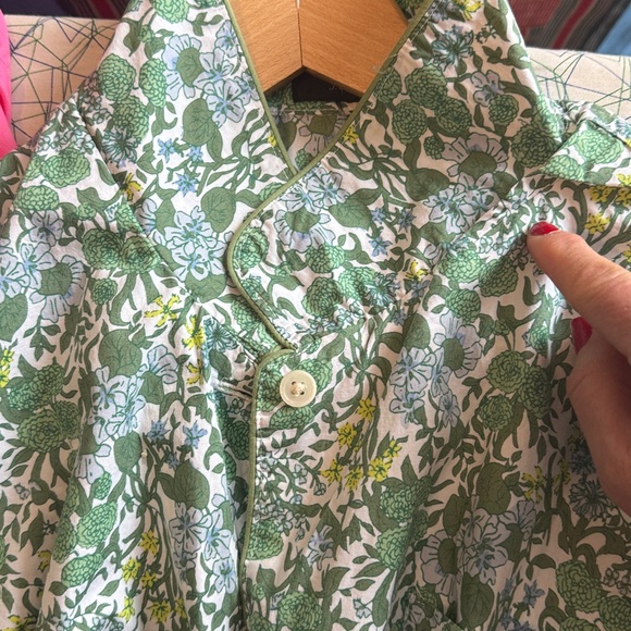 Long-sleeve cotton poplin pajama set in fête floral women’s 3XL - Picture 8 of 8